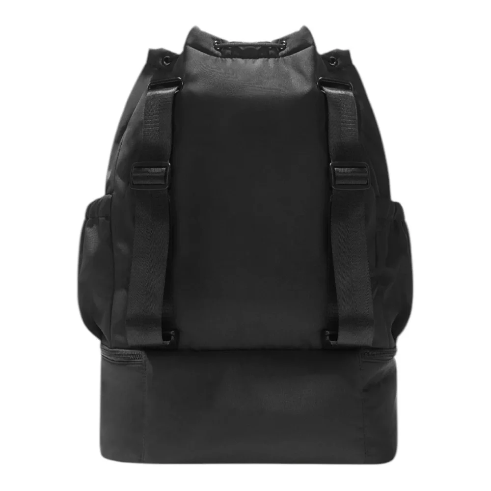 BEYOND YOGA BLACK CONVERTIBLE GYM BAG DRAWSTRING TRAVEL BACKPACK